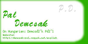 pal demcsak business card